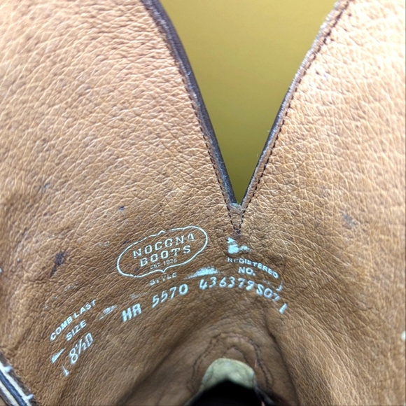 Nocona Boots Men’s Henry Western Work Boots Size 8.5 - Picture 4 of 9